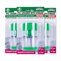 1st Care 12PCE Pill Crusher Built-In Storage Compartment Easy Twist System 