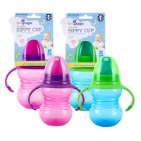 1st Steps 12PCE 265ml Sippy Cup Removable Handles Soft Silicone Teats