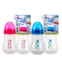 1st Steps 12PCE 280ml Baby Bottle Wide Neck Fast Flow Teat BPA Free