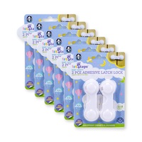 1st Steps 12PCE Safety Latches Childproof 3M Adhesive Durable Versatile 9cm