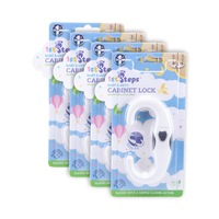 1st Steps 4PCE Safety Cabinet Locks Childproof Adjustable 12cm - 14.8cm