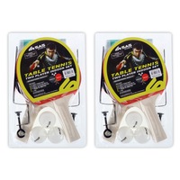 SAS Sports 2PK Table Tennis Two Player Sets Bats Balls Brackets Nets Included Fun Active 