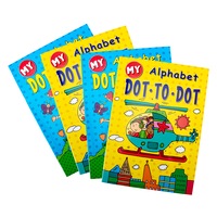 Office Central 4PK Kids Alphabet Dot To Dot Activity Books Creative 2 Asstd Learning A4