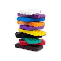 Party Central 50PCE Modelling Clay Slabs Non Stick Soft Flexible Fun Colourful Creative