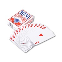 Party Central 6PCE Mini Playing Cards Traditional Style Tear-Resistant Games Fun Magic