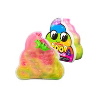 Party Central 6PK Sparkle Poop Slime Shimmering Surprise Figurines Collectable Super Soft