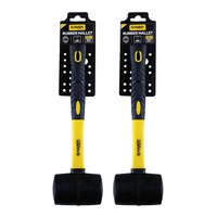 Handy Hardware 2PCE 340g Rubber Mallet Bounce Resistant Heavy Duty 230mm