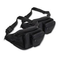 Home Master 2PCE Bum Bag Adjustable Strap 8 Compartments Phone Wallet Keys