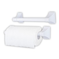 Handy Hardware 2PK Paper Towel Hanging Rack Self Adhesive 30 x 7.5cm