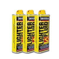 Home Master 3PCE Lighter Fluid & Solvent Lights Instantly Low Odour