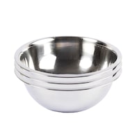 Home Master 3PCE Mixing Bowl Stainless Steel Dishwasher Safe Lightweight 26cm