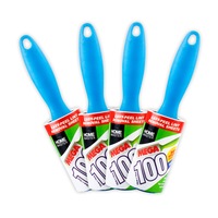 Home Master 4PK Lint Roller Remover 100 Sheets Each Easy Peel Pets Clothes 