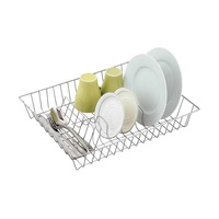 Home Master Dish Rack/Dryer Chrome Plated Large Capacity Durable 44 x 34cm