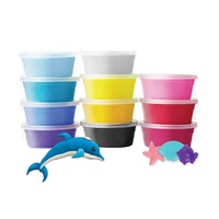 Party Central 11PK Modelling Clay Kits & Sea Creature Moulds Non Toxic 20g