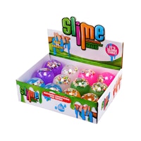 Party Central 12PCE Glitter and Pearl Slime Non-Sticky Formula 150g