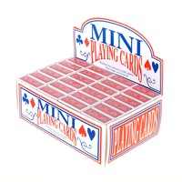 Party Central 24PCE Mini Traditional Playing Cards Tear Resistant 45 x 60mm