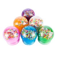 Party Central 6PK Slime Glittering Pearlescent Varied Colours Non-Sticky 150g