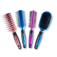 Swosh 4PK Hair Brushes Salon Design & Quality Soft Flexible Bristles