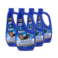 Xtra Kleen 4PCE 500ml Gel Drain Unblocker High Strength Formula