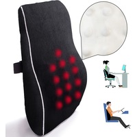 Lumbar Back Cushion Support Adjustable Pillow Memory Foam Home Office Car seat