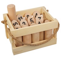 Outdoor Wood Block Tossing Games Wood Throwing Lawn Game for All Ages