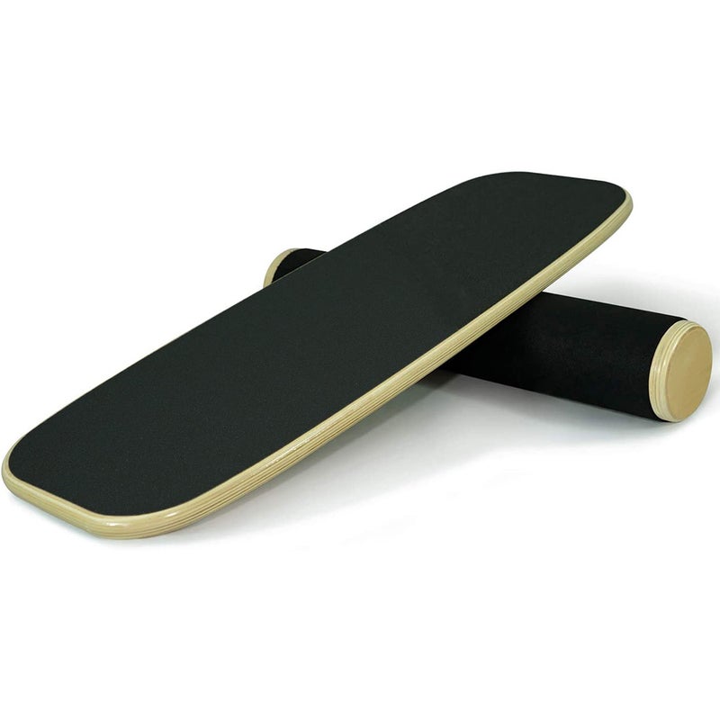 Wooden Balance Board Trainer Adjustable Stopper Wobble Roller for Stability Australia