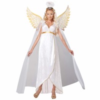 Hobbypos Guardian Angel Heaven Christmas Biblical Good Friday Easter Womens Costume