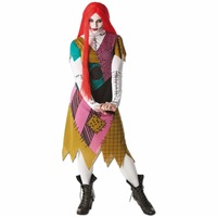 Hobbypos Sally Finkelstein The Nightmare Before Christmas Adult Womens Costume & Wig