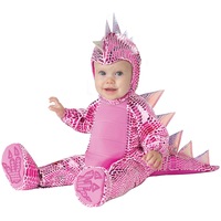 Hobbypos Super Cute-A-Saurus Pink Rex Dinosaur Dino Baby Infant Girls Costume 6-12M