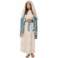 Hobbypos Virgin Mary Christmas Easter Good Friday Religious Biblical Womens Costume