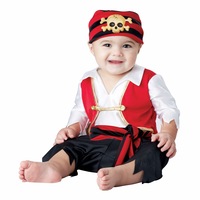 Hobbypos Pee Wee Pirate Buccaneer Caribbean Captain Book Week Toddler Boys Costume