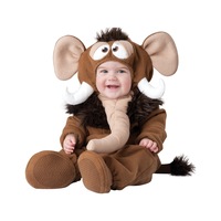 Hobbypos Wee Wooly Mammoth Elephant Prehistoric Baby Boys Infant Costume