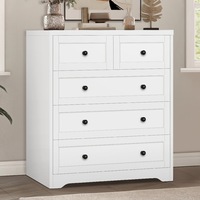 ALFORDSON 5 Chest of Drawers - Hammond Dresser Storage Cabinet Tallboy (White)