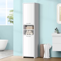 ALFORDSON Bathroom Cabinet Tall Storage Furniture Slim Shelf Cupboard White 
