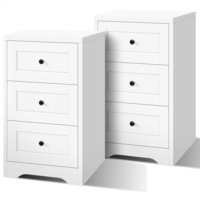 ALFORDSON 3 Drawer Bedside Table Set of 2