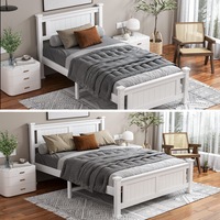 ALFORDSON Bed Frame Queen Double King Single Size Wooden Mattress Base Arne Series