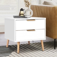 ALFORDSON Bedside Table Nightstand Side Storage Cabinet Scandinavian White