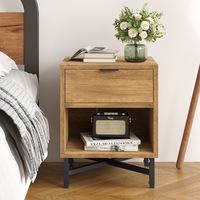 ALFORDSON Bedside Table Vintage Nightstand Brown