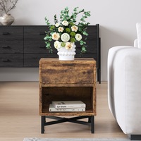 ALFORDSON Bedside Table Vintage Nightstand Oak