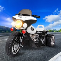 ALFORDSON Kids Ride On Car Electric Motorcycle 25W Motor Harley-Inspired Black