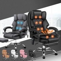 ALFORDSON Office Chair Gaming Executive Computer Footrest PU Leather Work Seat Brett Series