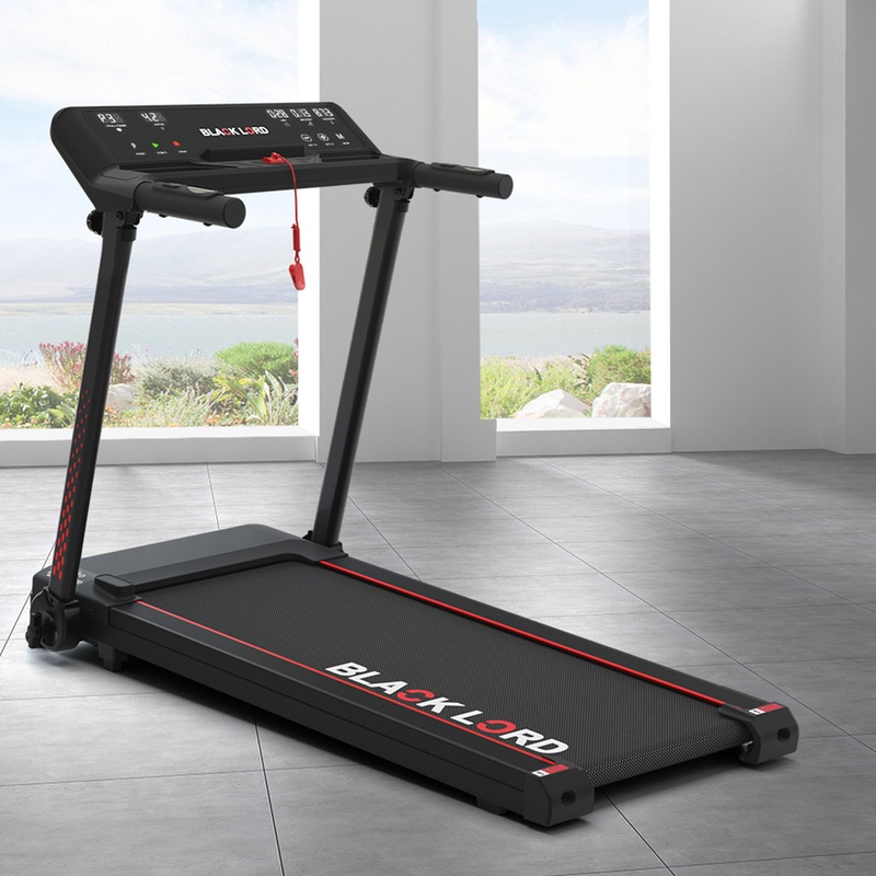 BLACK LORD Treadmill Electric Exercise Foldable Running Machine Home Gym Fitness Australia