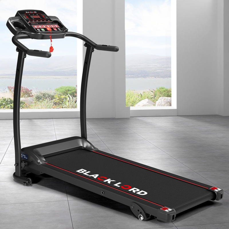 BLACK LORD Treadmill Electric Exercise Running Machine Foldable Home Gym Fitness Australia