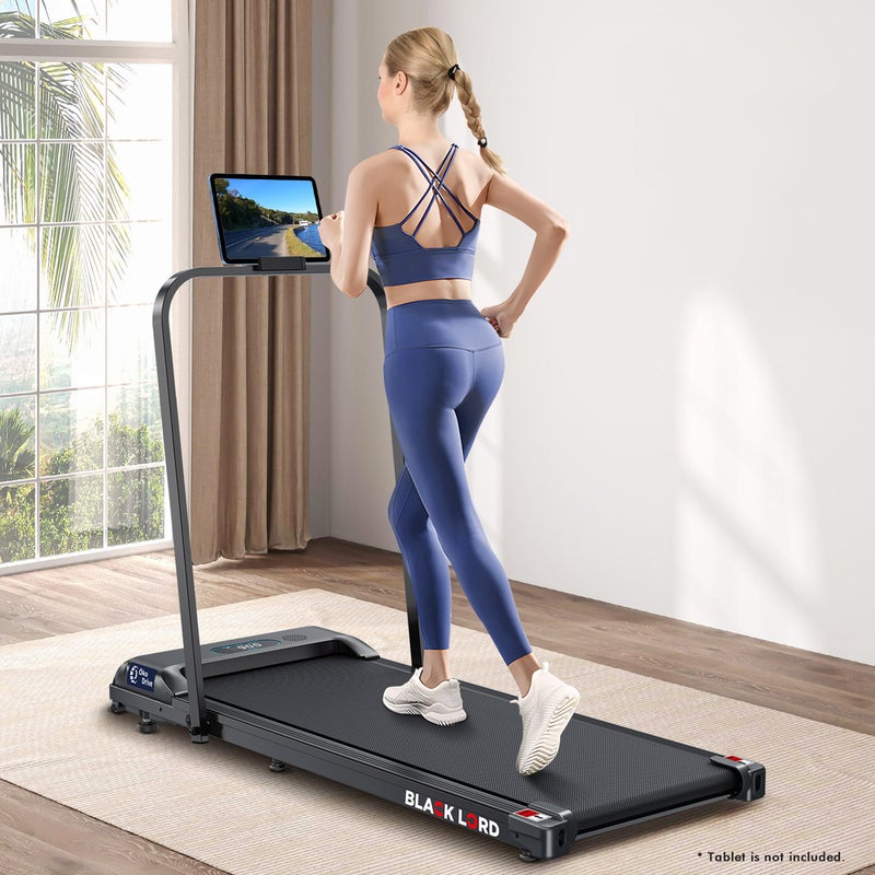 BLACK LORD Treadmill Electric Walking Pad Home Office Gym Fitness Foldable Australia