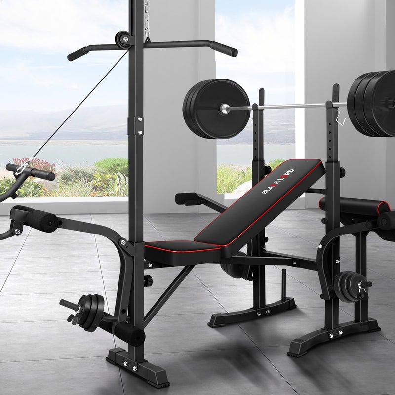 BLACK LORD Weight Bench 14in1 Press Multi-Station Fitness Home Gym Equipment Australia