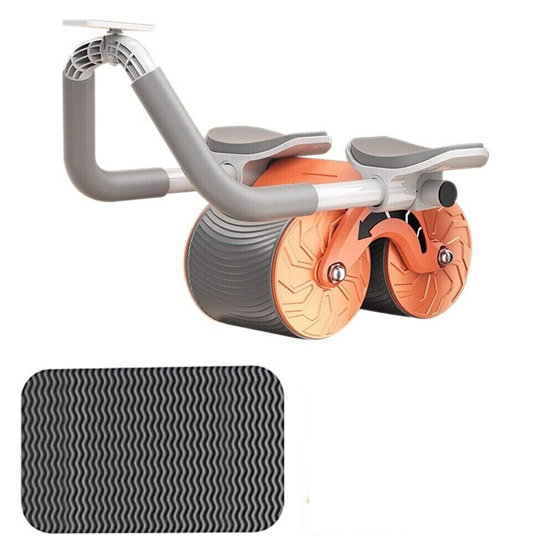 Elbow Ab Roller Wheel Equipment Abdominal Core Strength Training Automatic Gym - Orange Unbranded