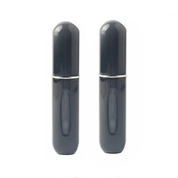 2pcs 5ml Portable Mini Refillable Empty Perfume Spray Bottles Travel Size