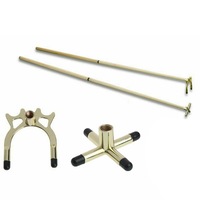T&R SPORTS 2 PCS 2-Piece Cues and Cross and low spider rest heads Billiard Table Accessories