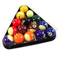 T&R SPORTS 2 Inches Pool Balls with Plastic Triangle / Ball Tray Package Pool/Snooker Accessories