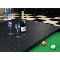 T&R SPORTS Elegance 7FT Billiard Table Free Accessories Dining Pool Table with Top - Walnut&Green